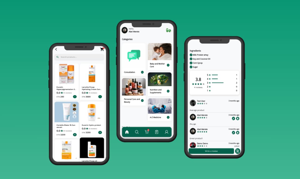 Pharma ET - Supplements Ecommerce App