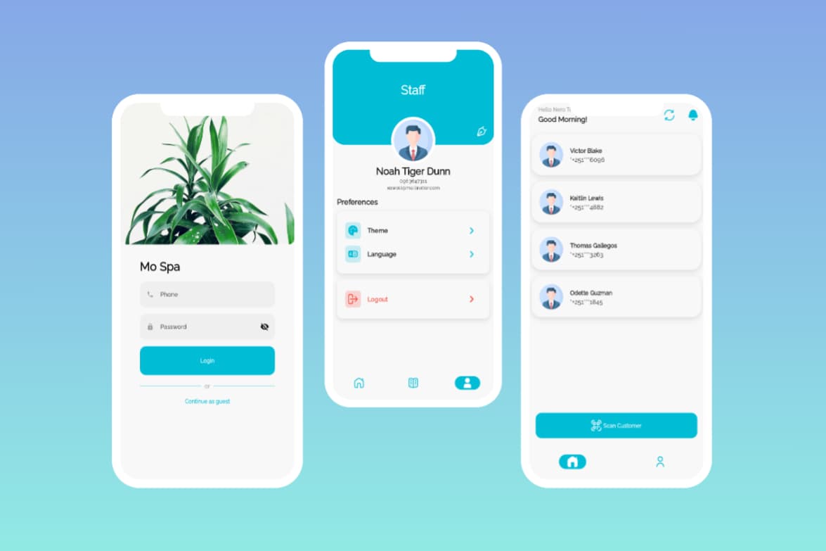 Mo Spa - Customer & Employee Management App